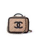 CC Filigree Small Vanity Case Beige Black
