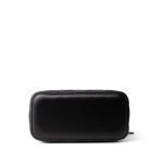 Black Lambskin Quilted Pearl Crush Vanity Case With Chain Antique Gold - Image 10