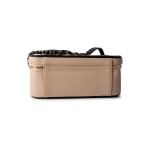 Beige / Black Caviar Quilted Filigree Vanity Case Large Light Gold Hardware - Image 12