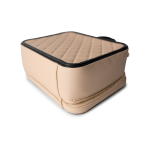Beige / Black Caviar Quilted Filigree Vanity Case Large Light Gold Hardware - Image 11