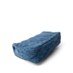 Blue Denim Quilted Camelia Mini Flap Aged Silver Hardware - Image 14