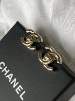 Chanel CC Turnlock Earrings Light Gold - Image 3