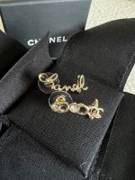 Chanel and Crystal Earrings Light Gold - Image 5