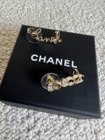 Chanel and Crystal Earrings Light Gold - Image 6