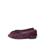 19K CC Suede Ballerina Flats Burgundy 35.5 / 5 - Image 4