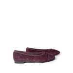 19K CC Suede Ballerina Flats Burgundy 35.5 / 5 - Image 7