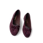 19K CC Suede Ballerina Flats Burgundy 35.5 / 5 - Image 10