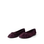 19K CC Suede Ballerina Flats Burgundy 35.5 / 5