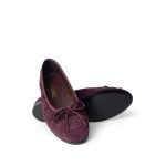19K CC Suede Ballerina Flats Burgundy 35.5 / 5 - Image 2