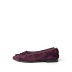 19K CC Suede Ballerina Flats Burgundy 35.5 / 5 - Image 3