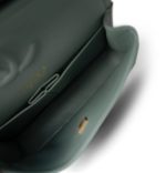 22C Dark Green Caviar Quilted Classic Flap Medium Light Gold Hardware - Image 12