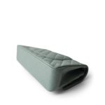 22C Dark Green Caviar Quilted Classic Flap Medium Light Gold Hardware - Image 2