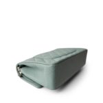 22C Dark Green Caviar Quilted Classic Flap Medium Light Gold Hardware - Image 7
