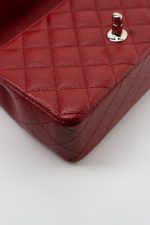 17B Mini Rectangular Red Caviar Quilted Flap Silver Hardware’s - Image 15