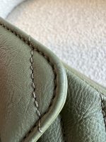 17C Khaki Green Chevron Calfskin Mini Rectangular Flap Brushed GHW - Image 22