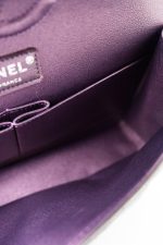17S Purple Iridescent Lambskin Quilted Classic Flap Medium - Image 10