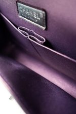 17S Purple Iridescent Lambskin Quilted Classic Flap Medium - Image 11