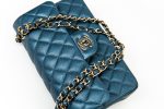 18S Dark Blue Small Caviar Quilted Classic Double Flap Light Gold Hardware - Image 21