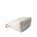 White Lambskin Quilted 19 Flap Small Mixed Hardware - Image 10