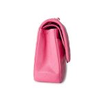 19C Pink Caviar Quilted Classic Flap Medium - Image 5