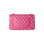 19C Pink Caviar Quilted Classic Flap Medium - Image 6
