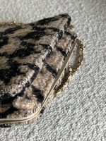 19K Beige and Black Houndstooth Tweed WOC - Image 3