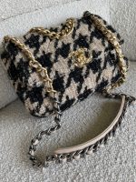 19K Houndstooth 19 Flap Beige/Black Small MHW - Image 3