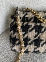 19K Houndstooth 19 Flap Beige/Black Small MHW - Image 12
