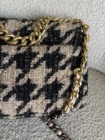 19K Houndstooth 19 Flap Beige/Black Small MHW - Image 13