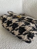 19K Houndstooth 19 Flap Beige/Black Small MHW - Image 14