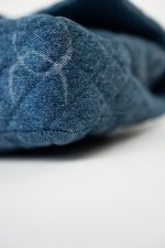 20B Denim Quilted Single Flap Medium Silver Hardware - Image 11