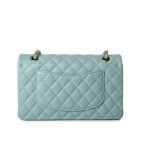 20C Tiffany Blue Caviar Quilted Classic Flap Medium Light Gold Hardware - Image 15