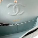 20C Tiffany Blue Caviar Quilted Classic Flap Medium Light Gold Hardware - Image 22