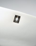 20K Iridescent White Caviar Quilted Coco Handle Medium Light Gold Hardware - Image 10