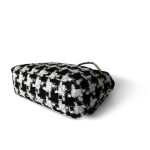20S Black / White Ribbon Tweed 19 Flap Mixed Hardware Small - Image 13