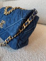 20S Blue Denim 19 Flap Quilted Small Mixed Hardware - Image 4