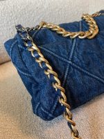 20S Blue Denim 19 Flap Quilted Small Mixed Hardware - Image 5