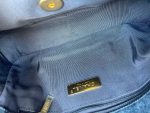 20S Blue Denim 19 Flap Quilted Small Mixed Hardware - Image 7