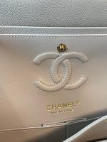 21A Grey Caviar Quilted Classic Flap Small LGHW - Image 11
