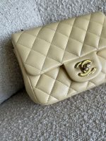 21C Mini Square Yellow Lambskin Quilted Single Flap LGHW - Image 12