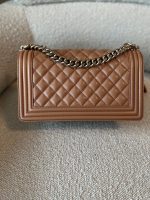 21K Caramel Caviar Quilted Old Medium Boy Bag LGHW - Image 4