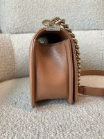 21K Caramel Caviar Quilted Old Medium Boy Bag LGHW - Image 5