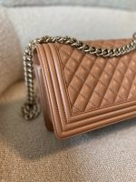 21K Caramel Caviar Quilted Old Medium Boy Bag LGHW - Image 6