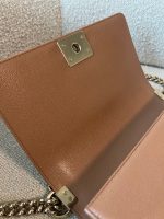 21K Caramel Caviar Quilted Old Medium Boy Bag LGHW - Image 10