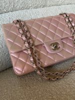 21K Medium Pink Iridescent Lambskin Quilted Classic Flap SHW - Image 3