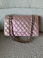 21K Medium Pink Iridescent Lambskin Quilted Classic Flap SHW - Image 5