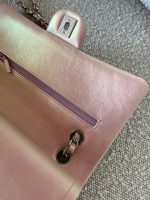 21K Medium Pink Iridescent Lambskin Quilted Classic Flap SHW - Image 16