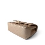 21P Gold Grained Lambskin Mini Rectangular Flap Light Gold Hardware - Image 8