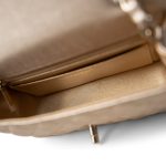 21P Gold Grained Lambskin Mini Rectangular Flap Light Gold Hardware - Image 10