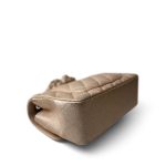 21P Gold Grained Lambskin Mini Rectangular Flap Light Gold Hardware - Image 11
